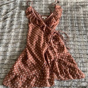Polka Dot Wrap Dress